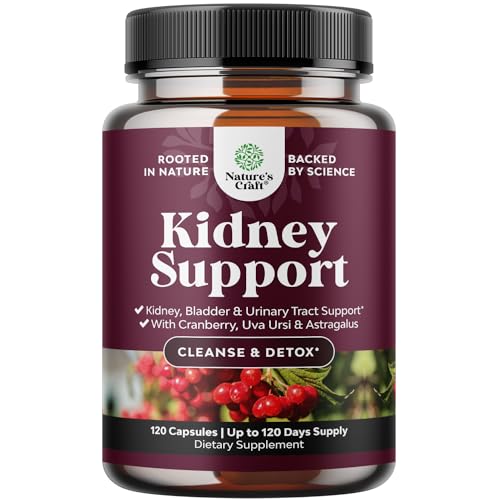 Kidney Support Cranberry Supplement for Women and Men - High Strength Kidney Natures CraftAu supplements