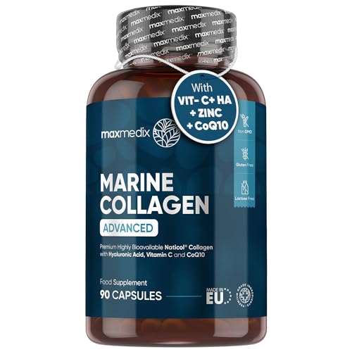 Marine Collagen Capsules 1455mg - Naticol Type 1 Collagen Supplements for Women & Men maxmedixUS supplements