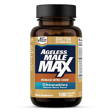Ageless Male Max Chewable Nitric Oxide Booster Supplement for Men – High Potency New VitalityAu supplements
