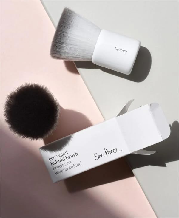 Ere Perez - Natural Eco Vegan Kabuki Makeup Brush | Multipurpose For Powder + Cream | Vegan Nylon Bristles, Cruelty-Free, Clean Beauty Ere PerezAu supplements