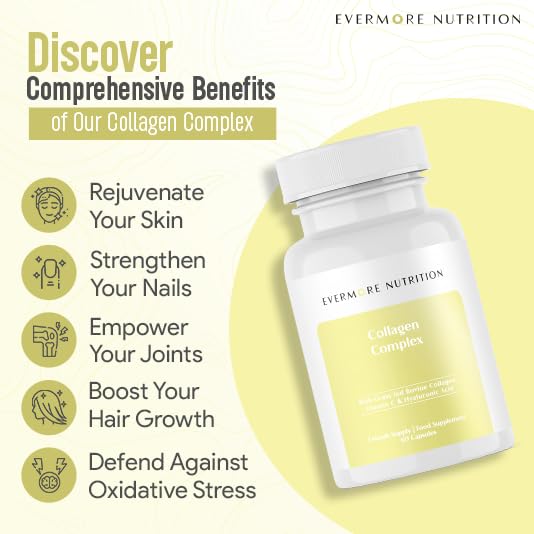 EVERMORE NUTRITION Grass Fed Collagen Complex with Hyaluronic Acid, Vitamin C and Active Peptides EVERMORE NUTRITIONAu supplements