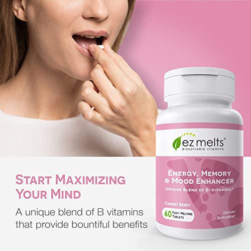 EZ Melts Dissolvable Energy, Memory & Mood Enhancer, Blend of B-Vitamins, Sugar-Free EZ MeltsAu supplements