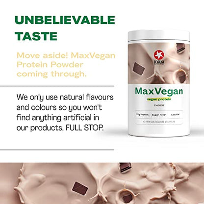 MaxiNutrition - MaxVegan Protein Powder, Chocolate - Plant Based Protein Food Supplement MaxiNutritionUS supplements
