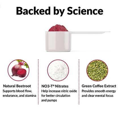 FORCE FACTOR Total Beets Pre-Workout Powder to Boost Energy & Endurance, Increase Force FactorUS supplements