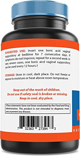 Nova Nutritions Boric Acid Vaginal Suppositories - 100% Pure Made in USA - USP Medical Grade Fine Powder Nova NutritionsAu supplements
