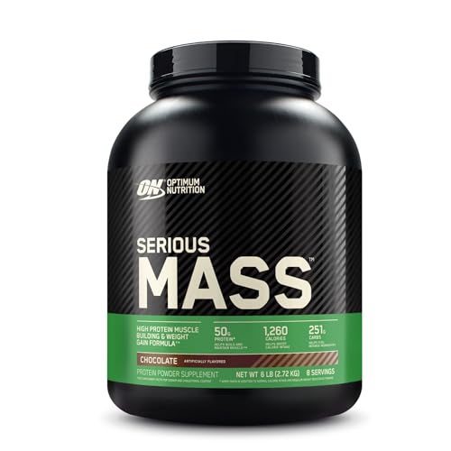 Optimum Nutrition Serious Mass, Weight Gainer Protein Powder, Chocolate, 6 Pound Optimum NutritionUS supplements