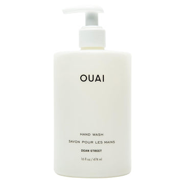 OUAI Hand Wash, Dean Street - Liquid Hand Soap with Jojoba, Avocado, & Rose Hip Oil for Replenished Skin - Gentle Exfoliating Kitchen & Bathroom Soap (16 Fl Oz) OUAIAu supplements