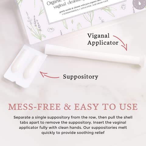 Femallay Organic Lavender and Tea Tree Oil Vaginal Cleansing Suppositories for Hygiene FemallayAu supplements