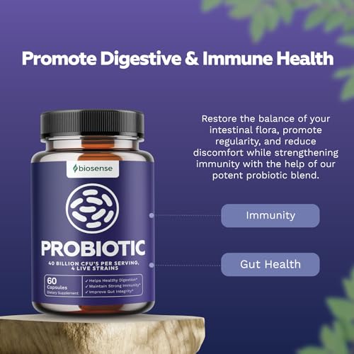 Colon Health Probiotic and Prebiotic Capsules - Gut Health Prebiotics and Probiotics Bio SenseUS supplements