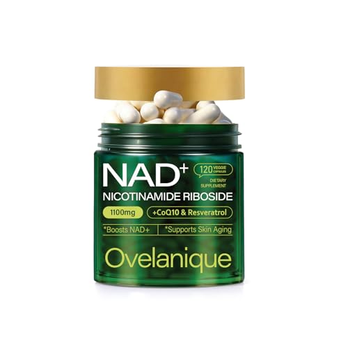 Ovelanique NAD Supplement with Nicotinamide Riboside & Resveratrol |NMNH Supplement Alternative| NAD+ Complex with Quercetin Phytosome & CoQ10 | Liposomal Delivery,120 Capsules(Packaging May Vary) OvelaniqueAu supplements