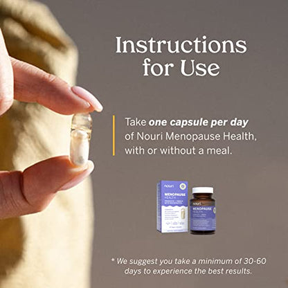 Nouri Menopause Health Probiotic, Menopause Relief for Women - Resveratrol Capsules NouriUS supplements