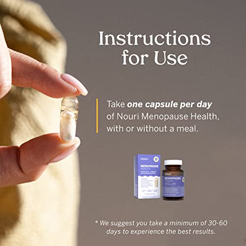 Nouri Menopause Health Probiotic, Menopause Relief for Women - Resveratrol Capsules NouriAu supplements