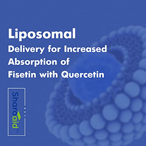 Sharoaid Liposomal Fisetin with Quercetin Supplements 1200 mg per Serving,High Absorpti SharoaidUS supplements