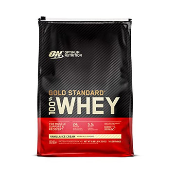 Optimum Nutrition Gold Standard 100% Whey Protein Powder, Vanilla Ice Cream, 10 Pound Optimum NutritionUS supplements