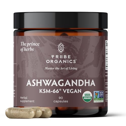 TRIBE ORGANICS Vegan Ashwagandha KSM 66 Pure Organic Root Powder Extract Ayurvedi TRIBE ORGANICSAu supplements
