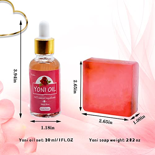 Yoni Soap Bars Vaginal Wash & Natural Yoni Oil Set Of 3, Ph Balance Eliminates Odor for Women WovarkieAu supplements