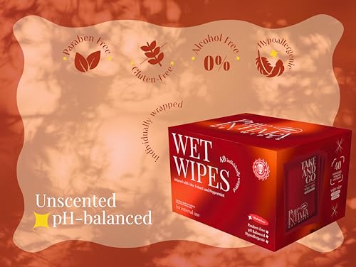 Feminine Wipes - Flushable Wet Wipes - Individually Wrapped 40 Units - pH Balanced- Alcohol-Free PureIntimaAu supplements