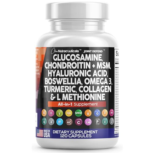 Clean Glucosamine Chondroitin MSM Turmeric Hyaluronic Acid Boswellia Clean NutraceuticalsUS supplements