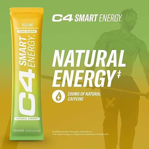 C4 Smart Energy Powder Stick Packs - Sugar Free Performance Fuel & Nootropic Brain CellucorUS supplements