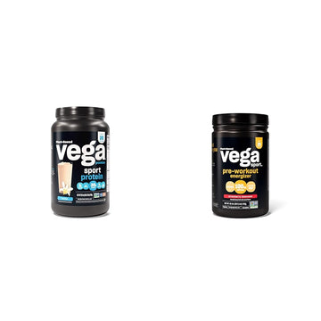 Vega Premium Sport Protein Vanilla Protein Powder, Vegan, Non GMO & Sport Pre-Workout VegaAu supplements