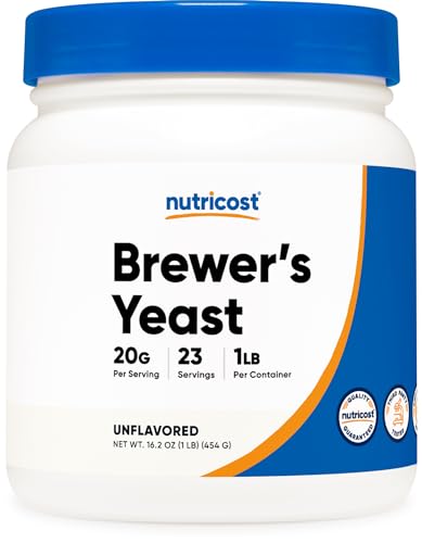 Nutricost Brewers Yeast Powder 1LB (16oz) - Non-GMO, Vegetarian Friendly NutricostAu supplements