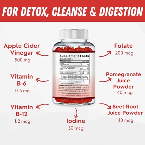 SHIFAA NUTRITION Halal Apple Cider Vinegar Gummies. Cleanse & Detox ACV Gummies SHIFAA NUTRITIONUS supplements
