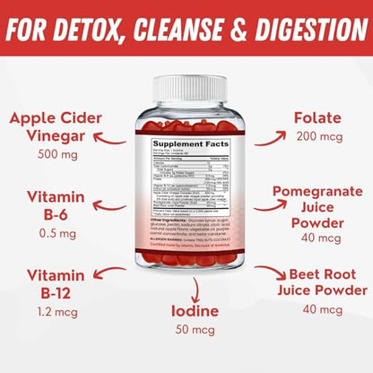 SHIFAA NUTRITION Halal Apple Cider Vinegar Gummies. Cleanse & Detox ACV Gummies SHIFAA NUTRITIONUS supplements