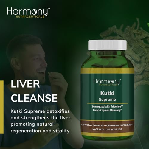 Kutki Supreme - Harmony Nutraceuticals Ayurvedic Medicine for Healthy Skin, Immune and Respiratory Systems - 120 Vegan Organic Capsules Harmony NutraceuticalsAu supplements