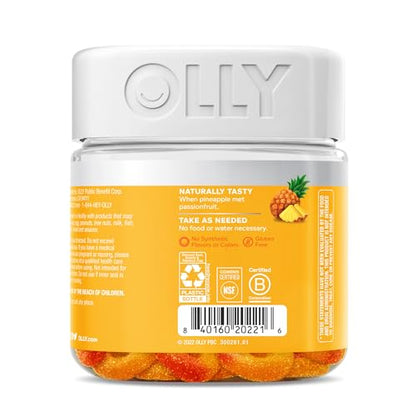 OLLY Post-Game Recover Workout Gummy Rings, Vitamin D, Turmeric, Electrolytes, Pineapple OLLYUS supplements