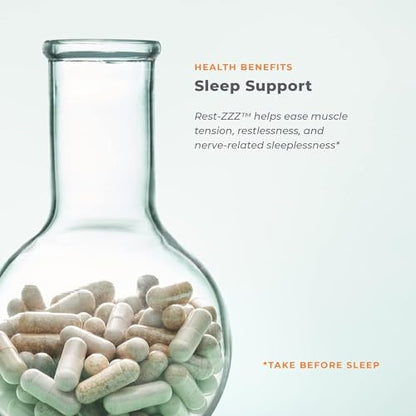 Rest-ZZZ - Powerful Sleep Support Supplement - Fall Asleep & Stay Asleep - Calms Nervous System LifeSeasonsUS supplements