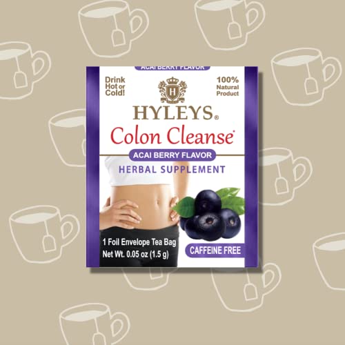 Hyleys Colon Cleanse Tea Acai Berry Flavor - 25 Tea Bags (12 Pack - 300 Tea Bags Total) HYLEYSUS supplements