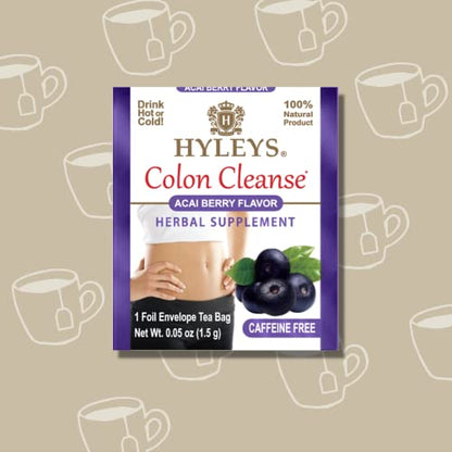 Hyleys Colon Cleanse Tea Acai Berry Flavor - 25 Tea Bags (12 Pack - 300 Tea Bags Total) HYLEYSUS supplements
