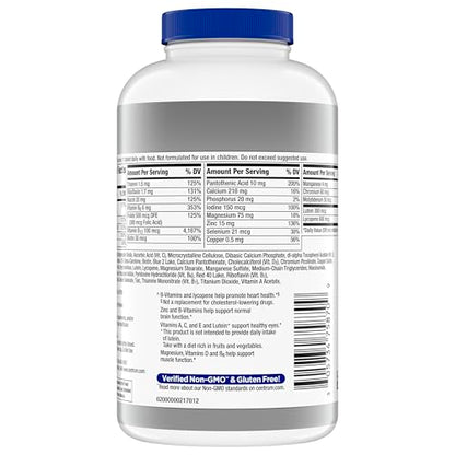 Centrum Silver Men's 50+ Multivitamin with Vitamin D3, B-Vitamins, Zinc for Memory and Cognition - 200 Tablets CentrumUS supplements