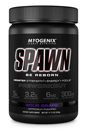 Myogenix Amino Energy Pre Workout Powder Spawn Sour Grape Flavored BCAAs Amino MyogenixUS supplements