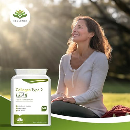 UC-II® Collagen Type 2-40mg - 60 Capsules | Joint Support | Manufactured in The UK HelleniaUS supplements