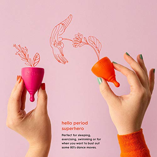 The Hello Cup Extra Small Menstrual Cup, BPA Free, Reusable, Hypoallergenic, Recyclable THE HELLO CUPAu supplements
