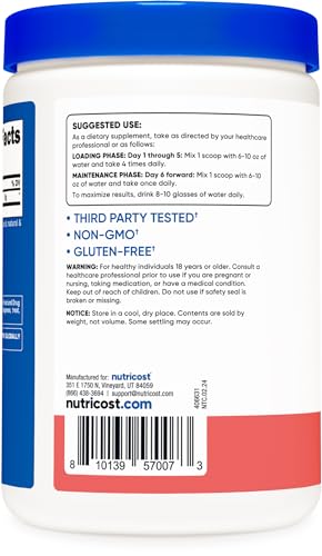 Nutricost Creatine Monohydrate Powder (Watermelon, 500 Gram) - Micronized Creatine NutricostUS supplements