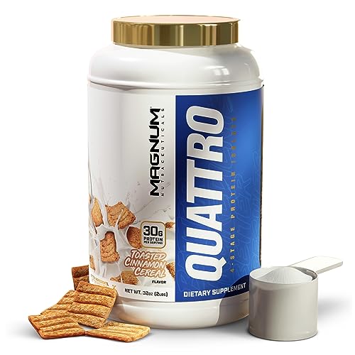 Magnum Nutraceuticals Quattro -, Toasted Cinnamon Cereal ,2lb - May Support Muscle QUATTROUS supplements