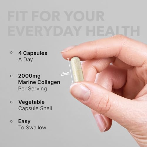 Fitimins Marine Collagen Capsules, 2000mg with Hyaluronic Acid & Vitamin C FitiminsAu supplements
