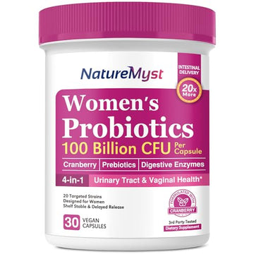NatureMyst Women’s Probiotics 100 Billion, 20 Targeted Strains with Organic Cranberry NatureMystAu supplements