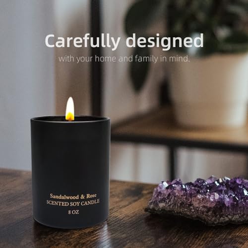 Sandalwood Rose Scented Candles, Christmas Birthday Candle Gifts for Women, Best Friends Kelly's Custom CandlesAu supplements
