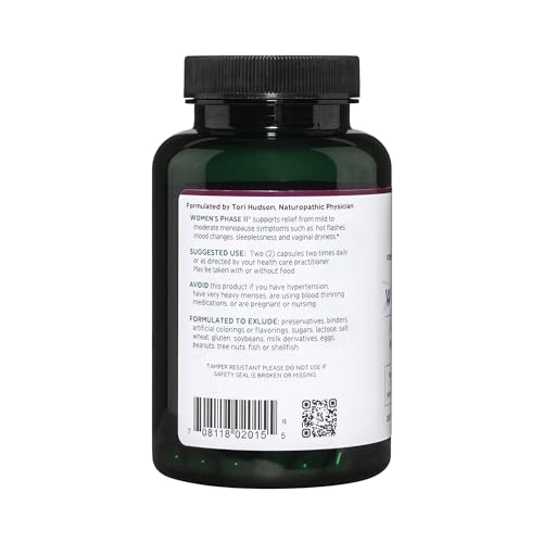 Vitanica Women's Phase II, Menopause Support, Vegan, 90 Capsules VitanicaUS supplements