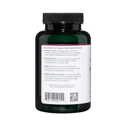Vitanica Women's Phase II, Menopause Support, Vegan, 90 Capsules VitanicaUS supplements