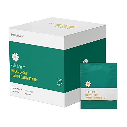 Oldam Feminine Flushable Wipes: 100% Vegan, pH-Balanced, Moisturizers & Essential Oils, Sensitive Skin OldamAu supplements