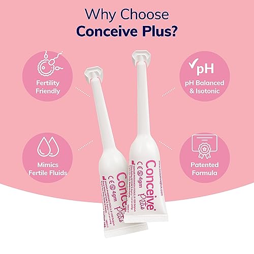 Conceive Plus Fertility Lubricant in Pre-Filled Applicators, Fertility Friendly Lube for Couples Trying CONCEIVE PLUSAu supplements