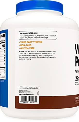Nutricost Whey Protein Concentrate (Chocolate) 5LBS NutricostUS supplements