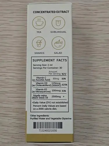 NaturePlanet Organic Soursop Bitters and Black Seed Oil Drops Bundles with Vitamins D3, K2, B6, C | NaturePlanetAu supplements