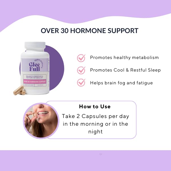 GleeFull Over 30 Hormone Support - Menopause Supplements for Women - Hormone Support for Women GLEEFULL SUPPSAu supplements