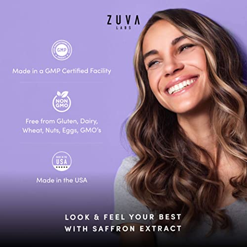 Saffron Supplements - 100% Pure Saffron Extract Mood Enhancer for Women and Men ZuvaLabsAu supplements
