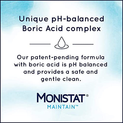 Monistat Boric Acid Feminine Cleanser, Fragrance Free Feminine Wash, 10 Fl MonistatUS supplements